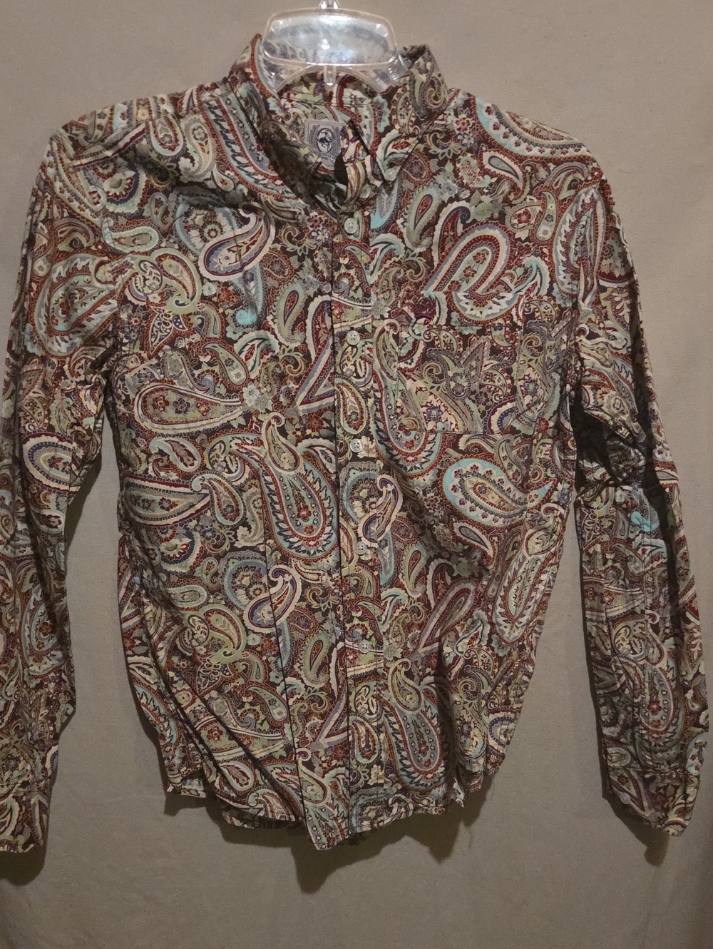 Cinch Men's Paisley Button-Up Shirt Jacket - Brown, Tan, Green, Blue
